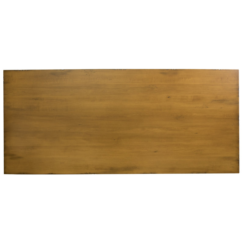 Table de salle à manger Dedrick, Lin vieilli, H 29,75 po x L 96 po x l 42 po