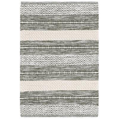 Tapis vert / ivoire Maudry 976