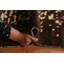 Tapis oriental brun foncé fait à la main 6 x 9