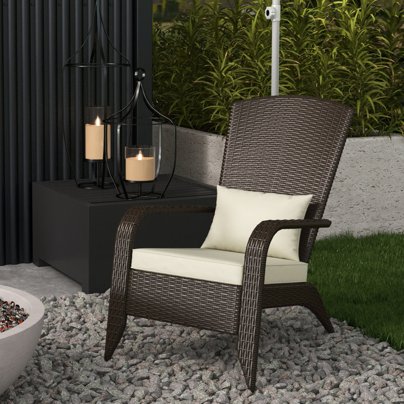 Chaise Adirondack en résine Ranylah, Kaki
