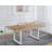 Square Extendable Dining Table with metal leg-222326673