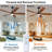 60 Inch Ceiling Fans with Lights and Remote Control, Outdoor Ceiling Fan for Patios, Black Large Ceiling Fan with Lights for Bedroom, Noiseless DC Motor, Dimmable Led 5 Solid Wood Blades-114504584-114504587