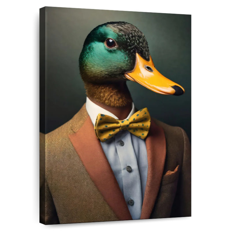 Brampt A Duck Portrait, 45" H x 30" W