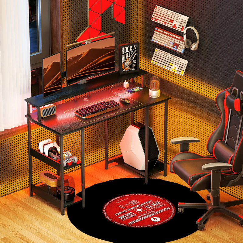 Metal Base Computer Desk