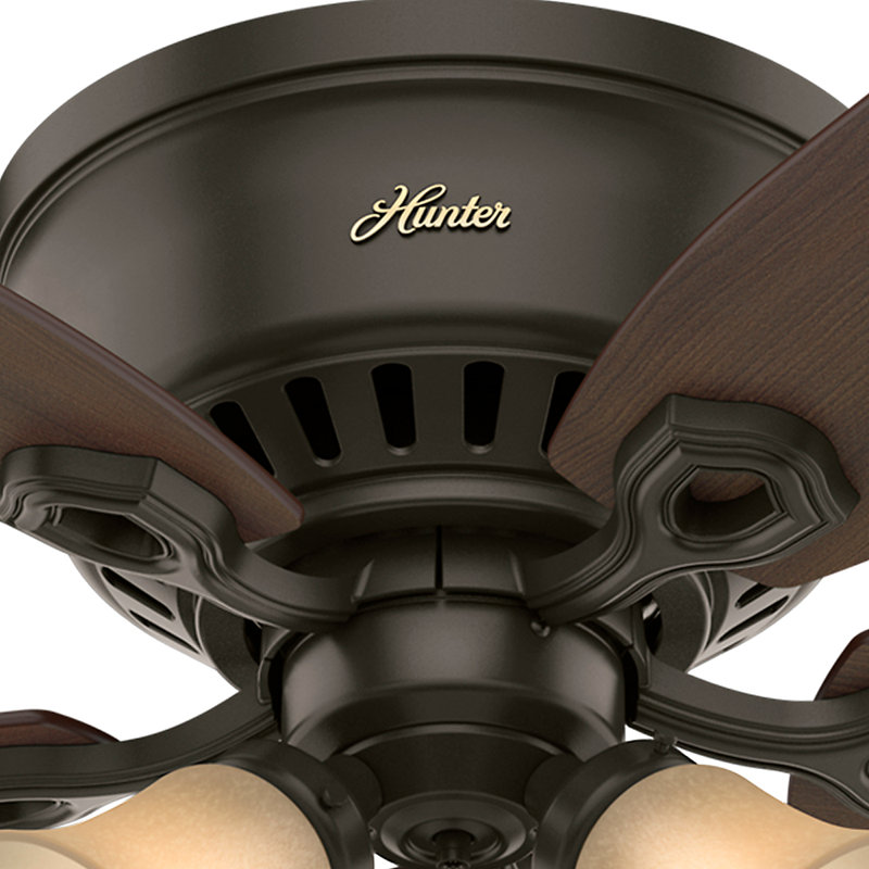 Ventilateur de plafond encastré à 5 pales 52 po Builder, Nouveau bronze