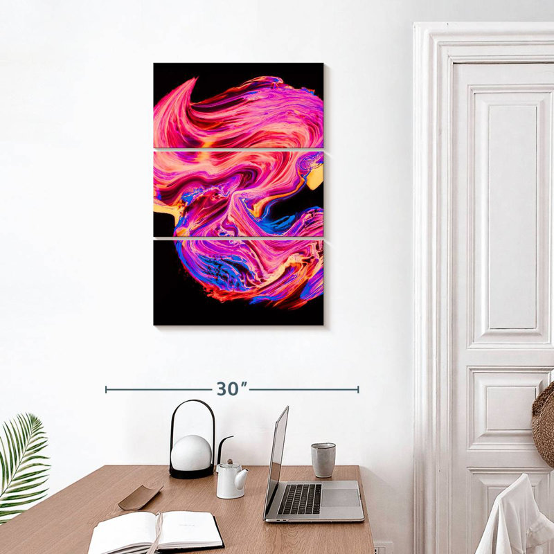 Peinture abstraite Avery, H 32 po x l 20 po