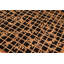 Tapis géométrique noir en laine noué à la main à motif géométrique 5 pi 10 po x 8 pi 9 po Baccio