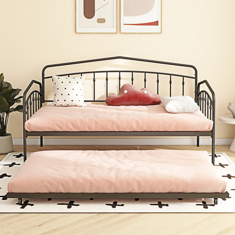 Fox Daybed With Trundle, Black