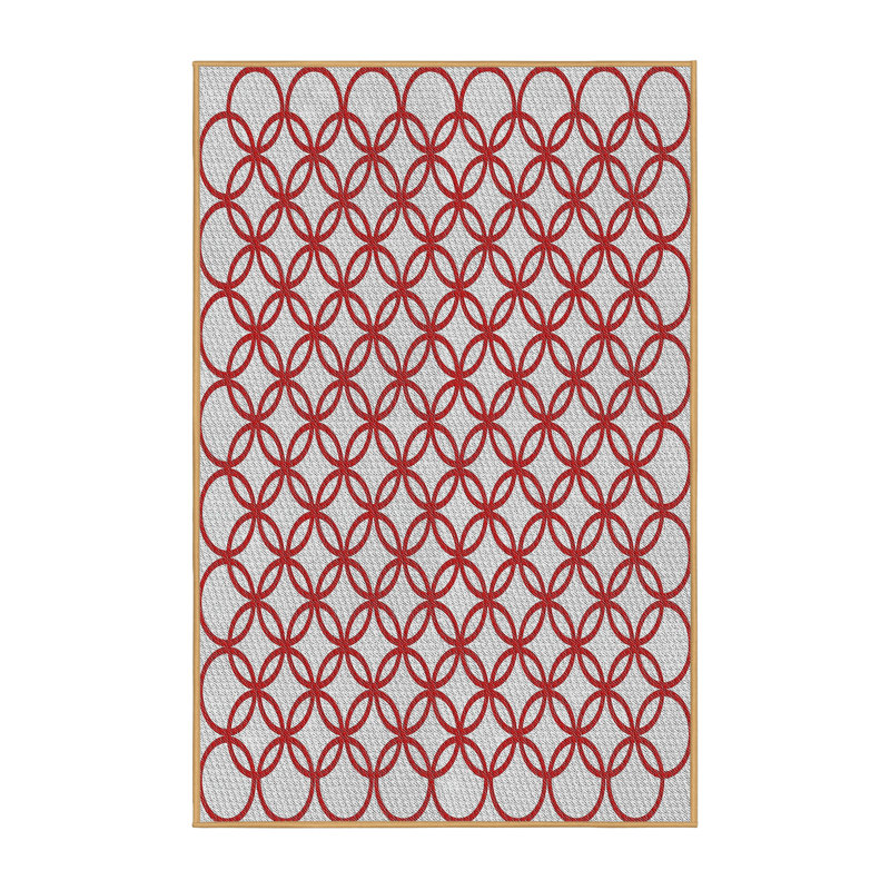 Geometric Indoor Rug, Rectangle 2' x 5'