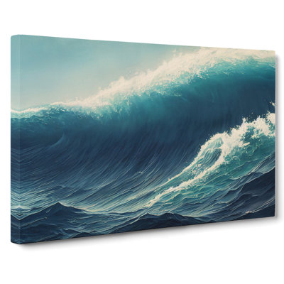 The Ingenious Ocean Wave - Wrapped Canvas