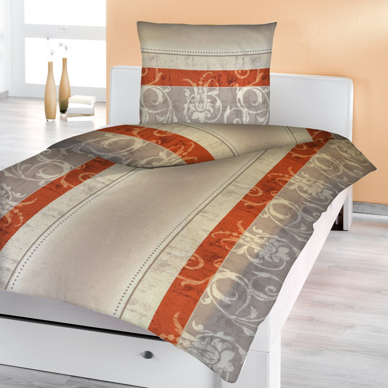 2 Pieces Duvet Cover Set, Single - 1 Pillowcase (80 x 80 cm), Beige
