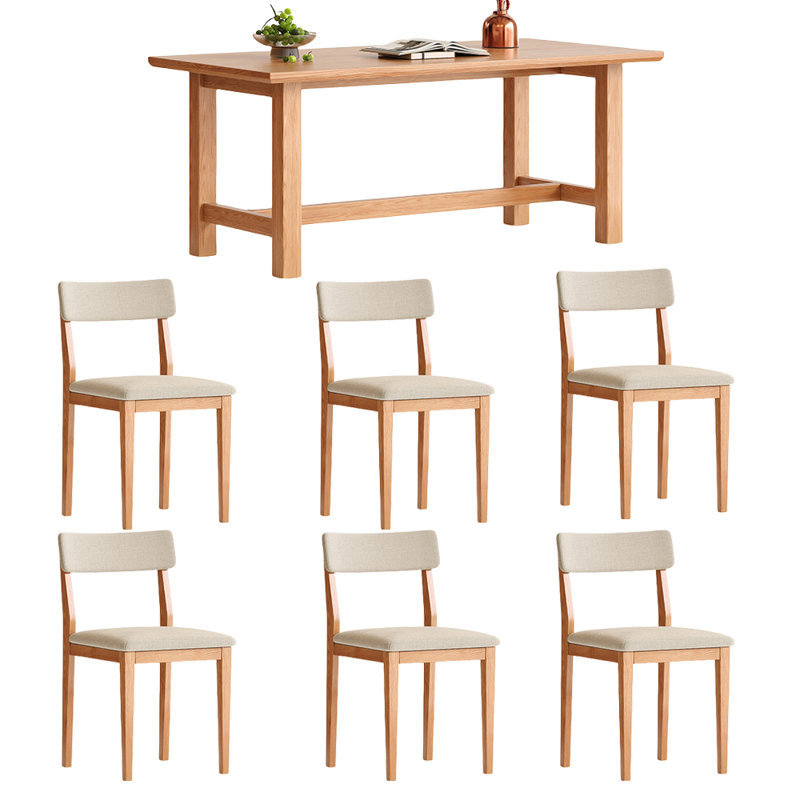 Dining table and chair combination, 29.52"H x 70.86"L x 35.43"W
