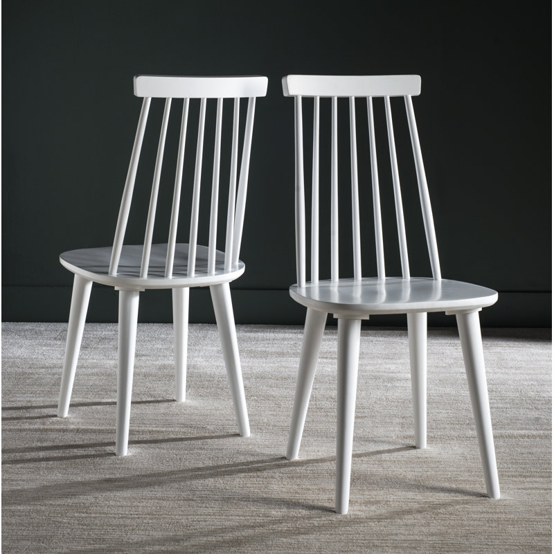 Rolde 17.7'' H Solid Wood Side Chair, White