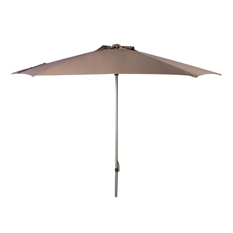 Parasol de marché 9 pi Eberardo, Gris