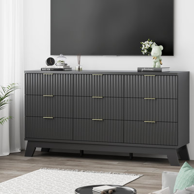 Fluted 9-Drawer Dresser 57