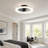 20in Modern Low Profile Ceiling Fan with Integrated LED