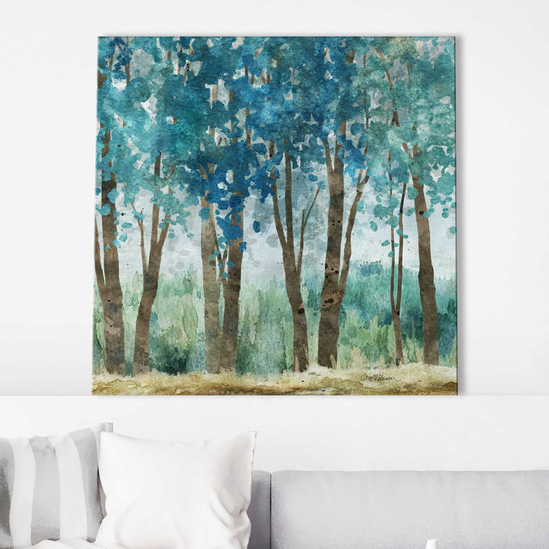 Sunwashed Grove par Carol Robinson - reproduction d'art sur toile tendue, L 18 po x H 18 po, Toile tendue