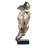 Silence Is Gold Abstract Art Figurine, Gold
