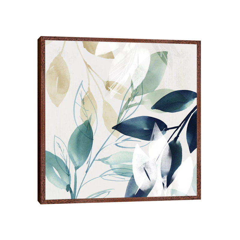 Green Sleeves II by Isabelle Z - Print on Canvas, 66.04 cm H x 66.04 cm W, Classic Brown Wood Framed
