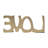 LOVE Sculpture for Kitchen Decor and Decorations for Living Room - Decorative Objects for Home Decor – Modern Statues Accent for Shelf, Mantel, Bookcase, Entryway, or Desk Display in Home Offices, Bedrooms, and Hallways – 8", Gold