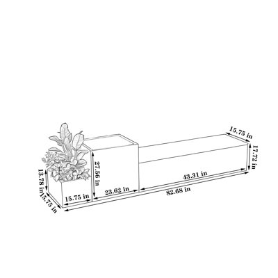 Diviseur de jardin et de jardin en fer pour espaces extérieurs