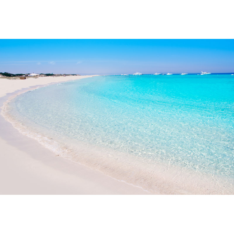 White Sand Beach - Wrapped Canvas Print, 30cm H x 46cm W