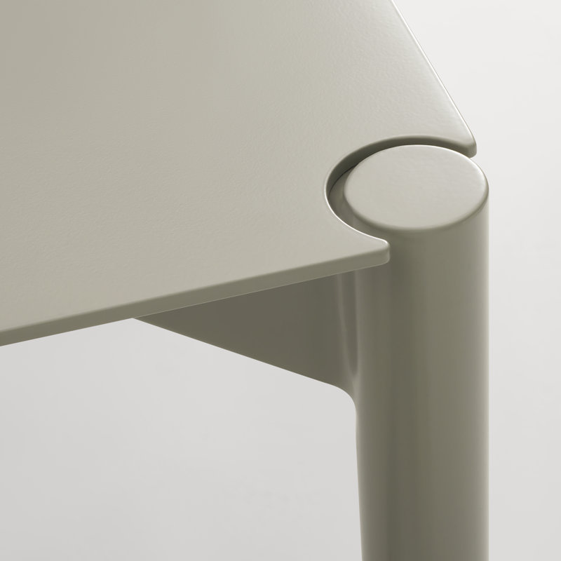 Comeuppance Outdoor Dining Table, Putty