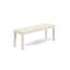 L'ensemble de salle à manger 6 pièces contient une table de salle à manger rectangulaire avec rallonge papillon et 4 chaises de cuisine avec banc, lin blanc-134034270-134034271-134034272