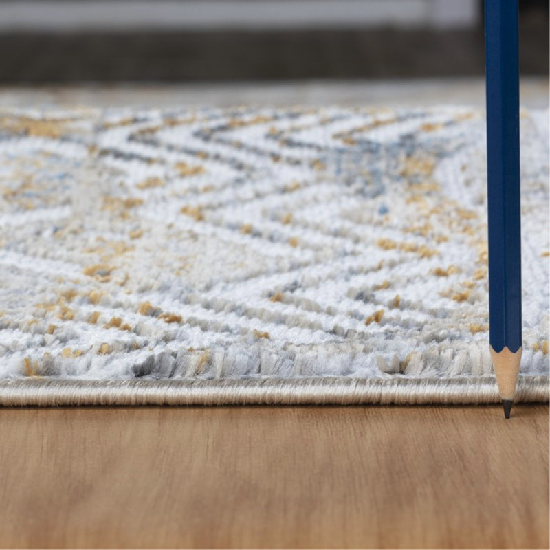 Tapis multicolore, Rectangle 7 pi 10 po x 9 pi 10 po