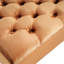 Velours orange à la mode avec coutures élégantes - Bouton, point de diamant, l 51,00 po x P 17,17 po H 16,91 po, base en bois, charnières, H 16,91 po-131167071
