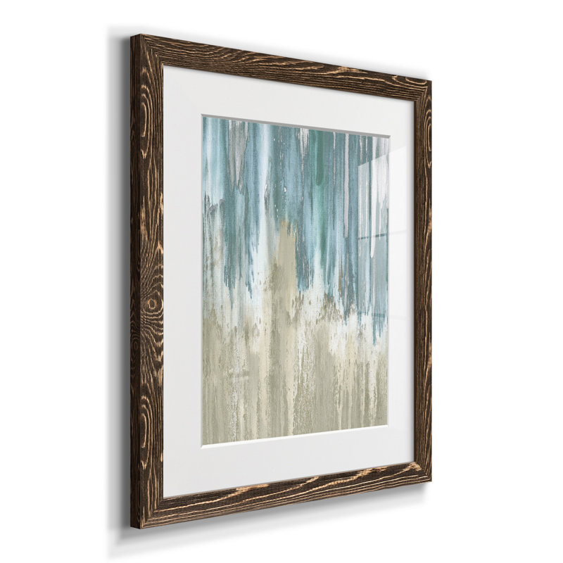 Neutre ciel - reproduction d'art, H 20 po x l 17 po x P 1 po, Papier, cadre noyer, Blanc