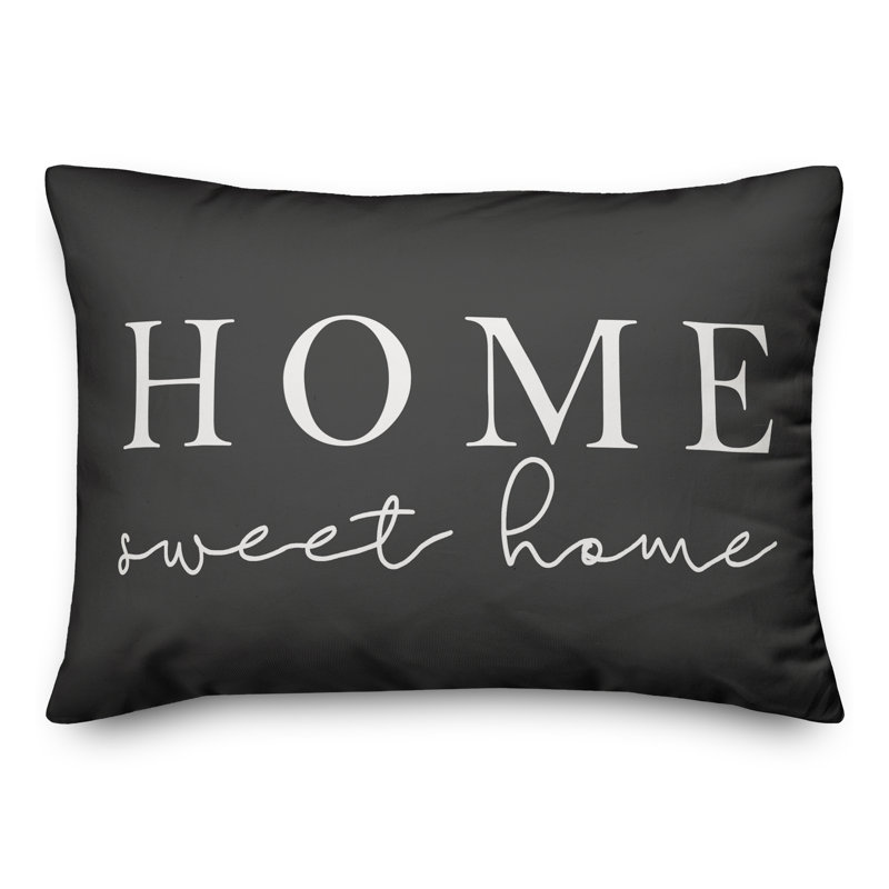 Patchett Home Sweet Home Outdoor Lumbar Pillow