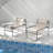 Yasiin Metal Outdoor Armless Lounge Chair