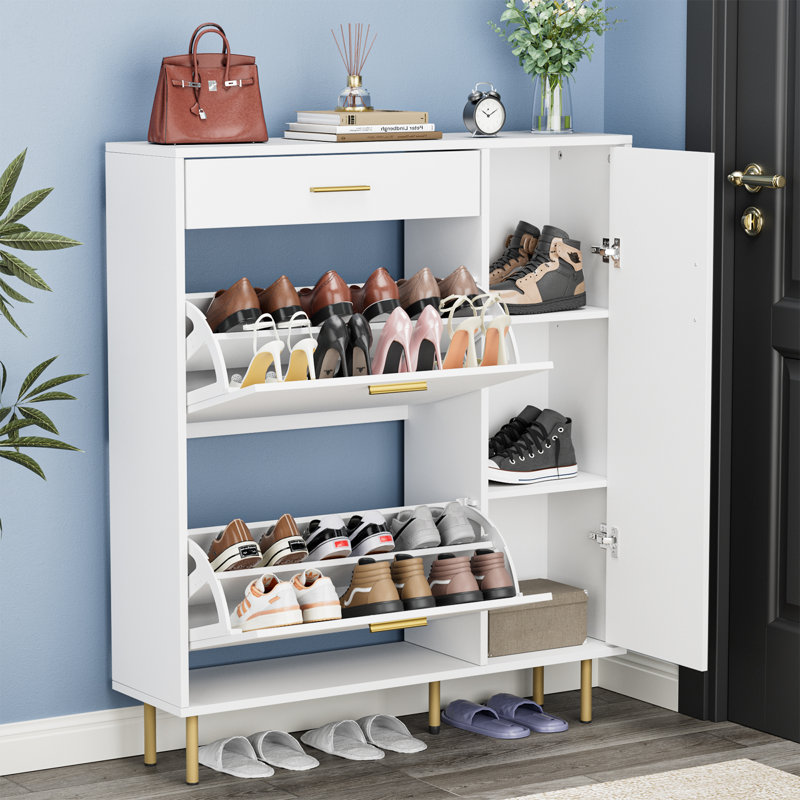 Germain 12 Pair Shoe Storage Cabinet