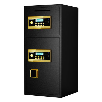 Grand coffre-fort à double porte à pièces, coffre-fort de sécurité numérique avec clavier et clé, coffre-fort de 3,5 pieds cubes avec fonction de code caché pour la maison, le bureau et l'hôtel