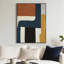 Sawyer, art mural moderne abstrait multicolore, toile 36 x 48