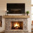 Solid Wood Live Edge Fireplace Shelf Mantel-899774643