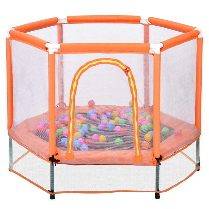 Trampoline polyvalent pour tout-petits et amusant, idéal pour tous les âges, Orange