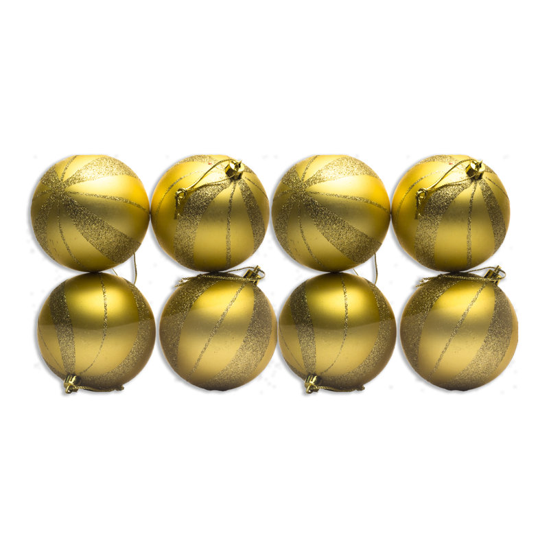 Ensemble d'ornement boule 8 pièces, Argent