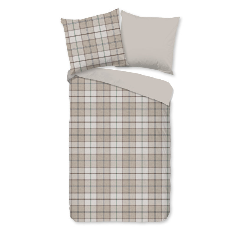 Cotton Abstract Duvet Cover with Pillowcases, Double Duvet Cover + 2 Standard Pillowcases