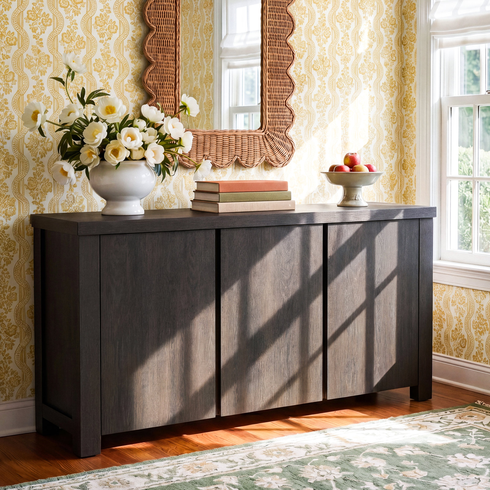 Dutton Oak Sideboard, Cracked Espresso
