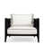 Matte Black Frame/White Cushion selected