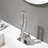 13.8" Creative Bathroom Sink Faucet, Solid Brass Waterfall Single Handle Sink Faucet-132229480-132229481