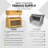 Bamboo Bread Box With Fruit Basket, 2-In-1 Kitchen Countertop Organize
