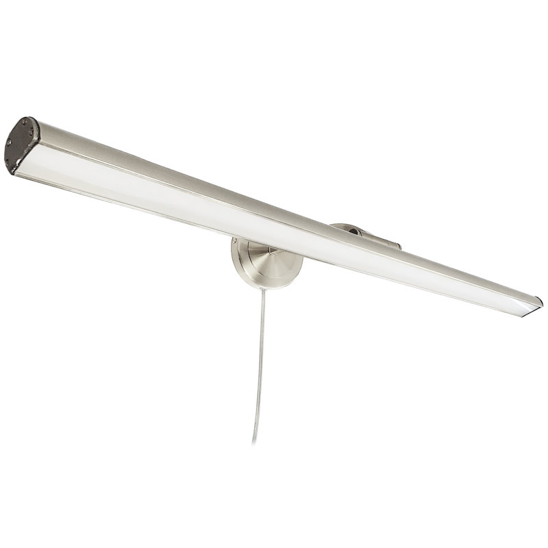 Lampe pour tableau Reina, H 2,75 po x l 32 po x P 9 po, Chrome satiné