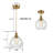 Seeded Glass Pendant Light