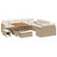 124cm Wide Patio Sofa with Cushions