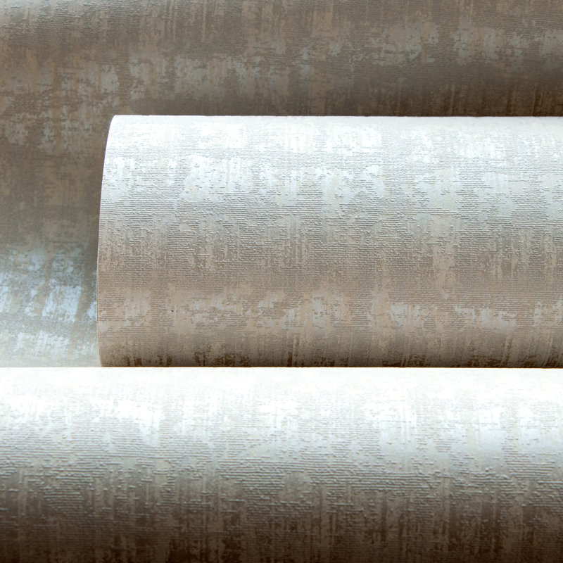 Adonea Zeus Textured Metallic 33' L x 21" W Wallpaper Roll, Sand