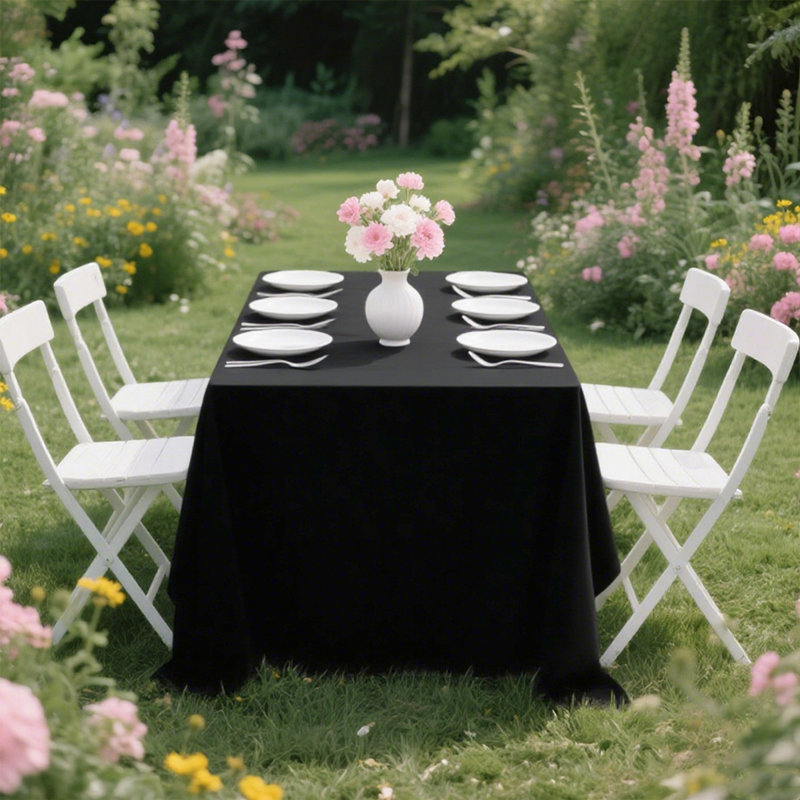 Nappes en polyester 90 x 132 po, nappes de table rectangulaires. Convient pour la cuisine, la salle à manger, le mariage, la décoration de bureau, l'exposition, la décoration des Fêtes. Excellents accessoires de cuisine, parfaits pour les tables recta