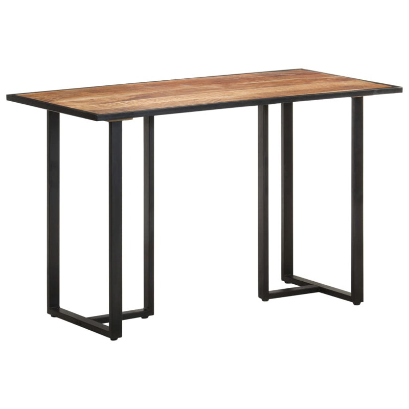 Sheilds Rectangular Dining Table, H76 x L120 x W60cm, Brown (Horizontal Plank)